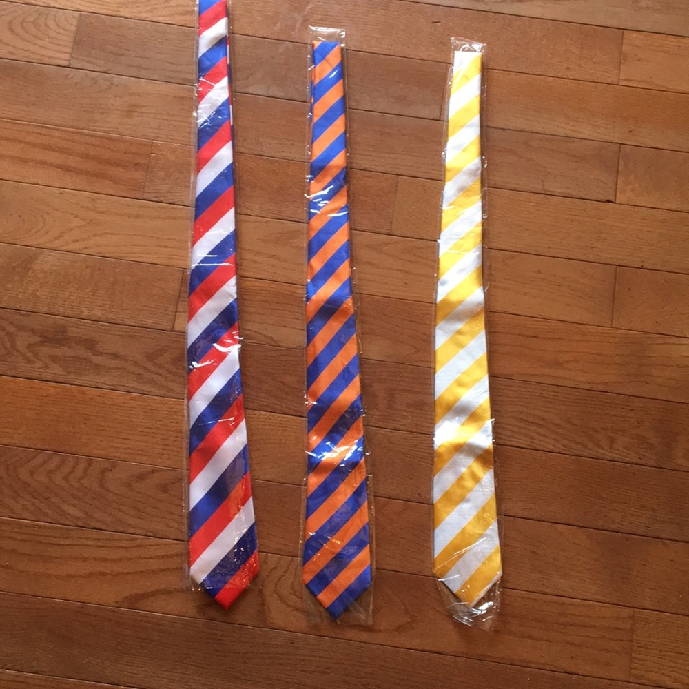3 New Striped Ties
